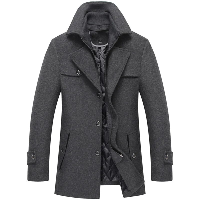Classic Woolen Overcoat