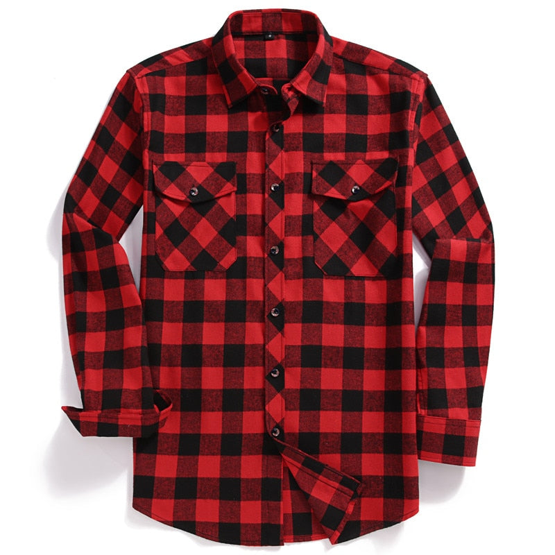Harrington Plaid Flannel Shirt