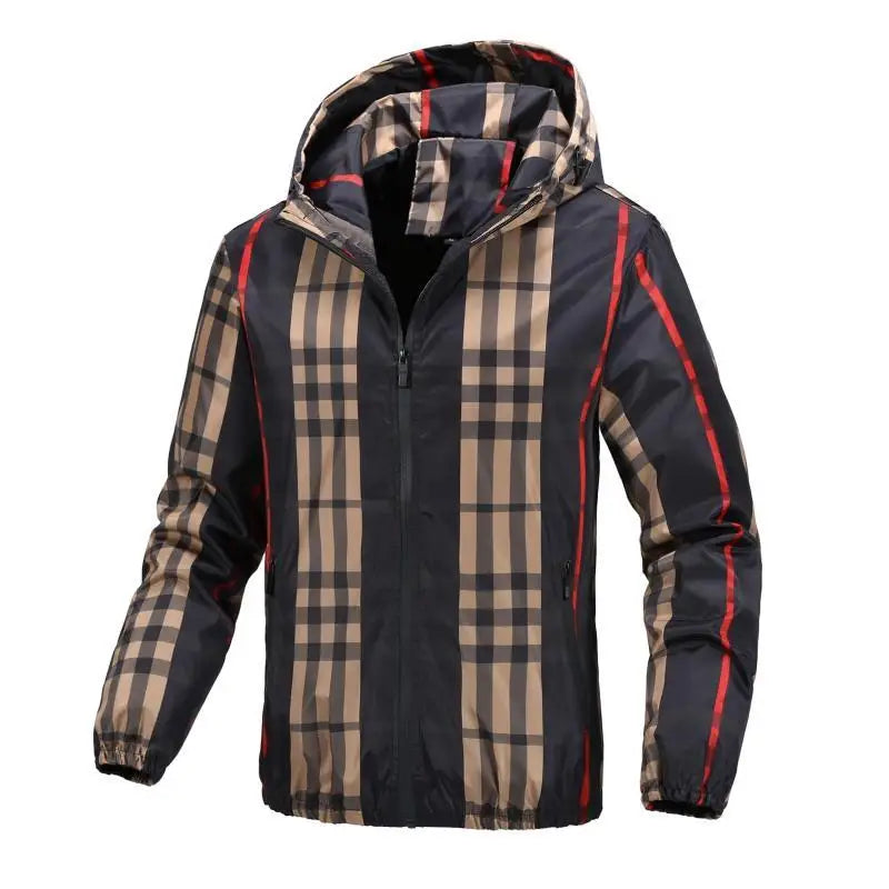 Hooded Plaid jacket