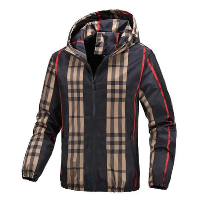 Hooded Plaid jacket