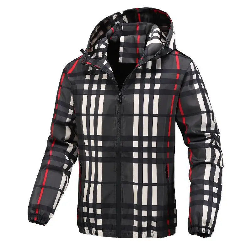 Hooded Plaid jacket