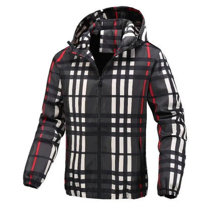 Hooded Plaid jacket