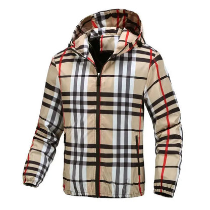 Hooded Plaid jacket