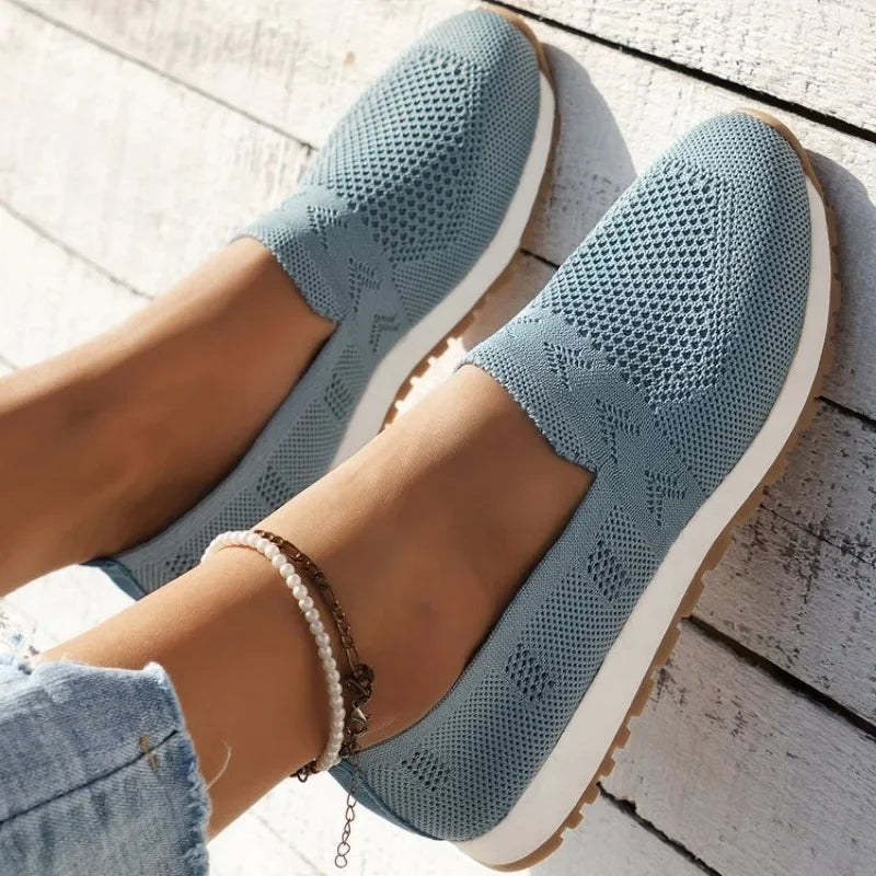 Breathable Knit Loafers