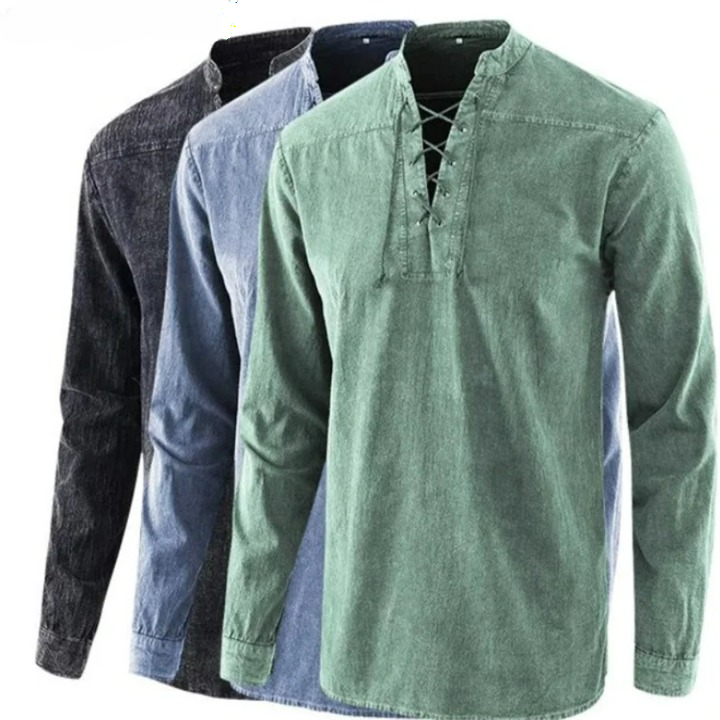 Cotton Cross-Stitch Shirt